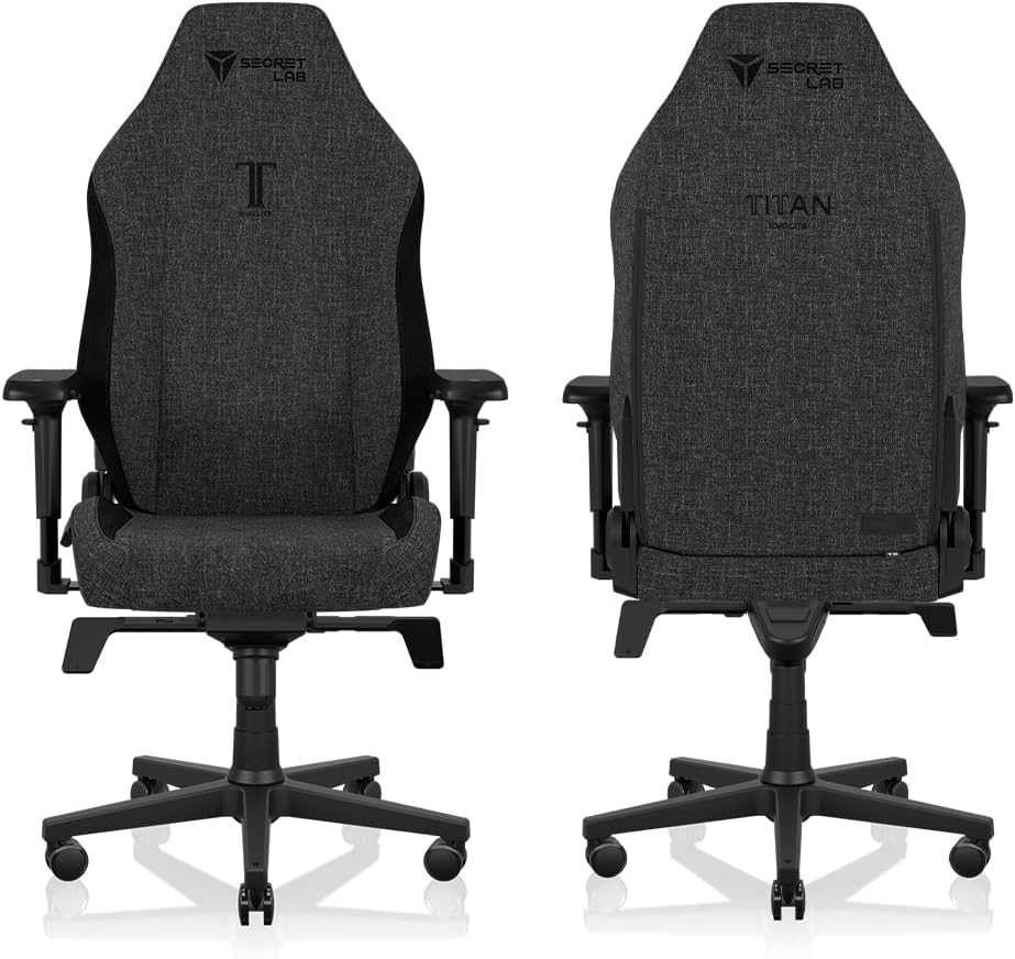 Secretlab Titan Evo Lite in BLACK3 Prime SoftWeave Gaming Chair - Reclining - Ergonomic & Heavy Duty Computer Chair with 4D Armrests & Lumbar Support - Black