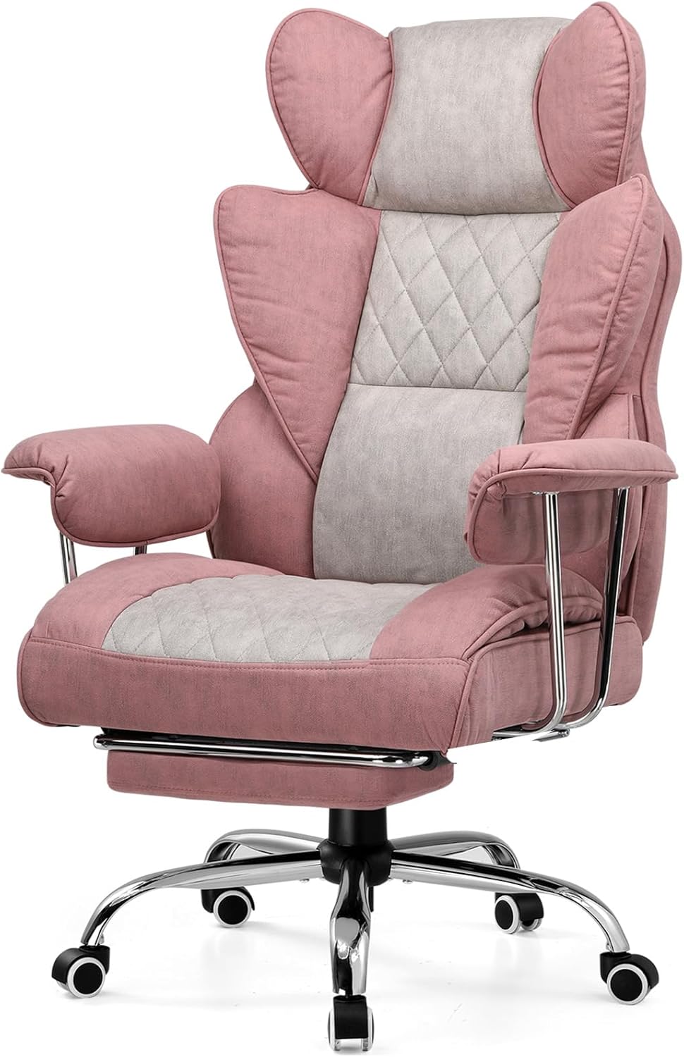GTRACING Gaming Chair,Office Chair with Pocket Spring Lumbar Support, Ergonomic Comfortable Wide Office Desk Computer Chair with Outward Fixed Soft Armrests and Footrest (PU Leather, Black)